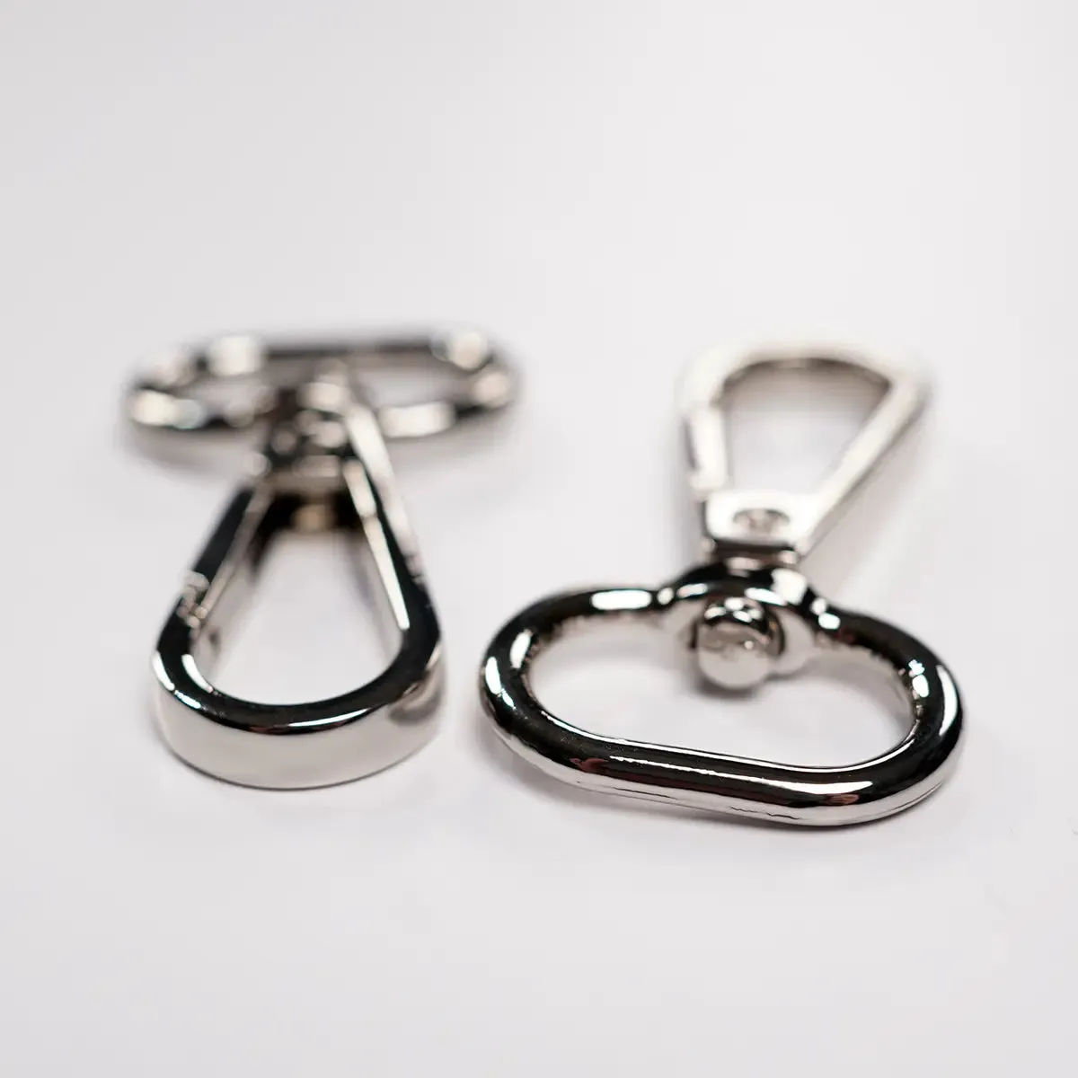 3/4 Inch Swivel Hook Bag Hardware Nickel 2 Pack