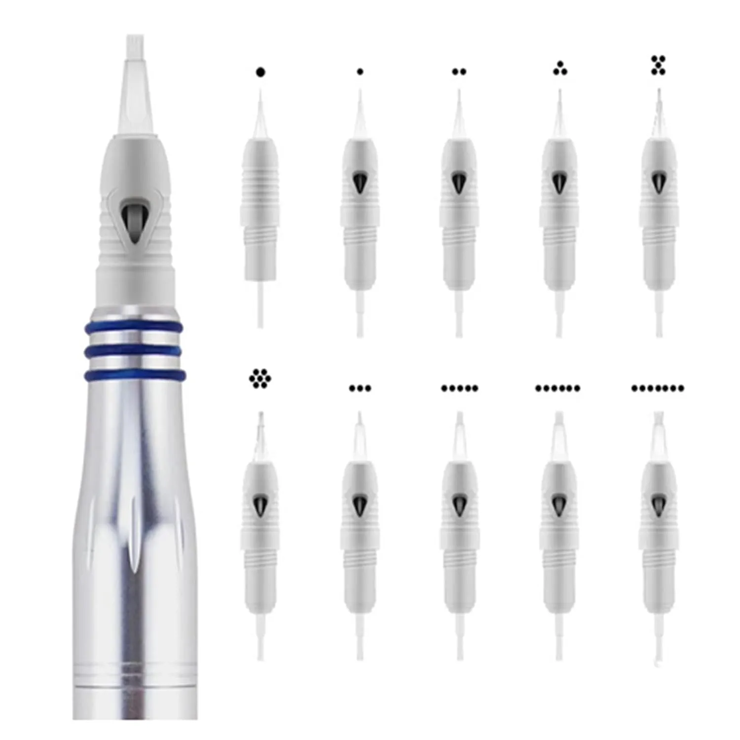 50pcs/pack Microblading Cartridge Needle for Charmant Device Permanent Makeup Machine Pen Charme Princess Tattoo Machine Needles (50pcs 3P)