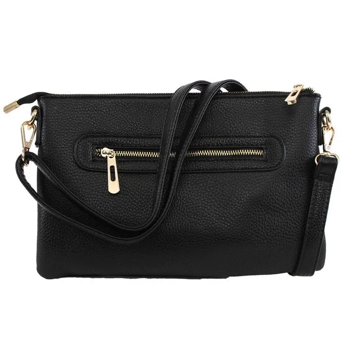 8623 N8263 Ellen Three Compartment Wristlet Fashion Clutch/Crossbody
