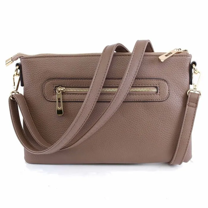 8623 N8263 Ellen Three Compartment Wristlet Fashion Clutch/Crossbody