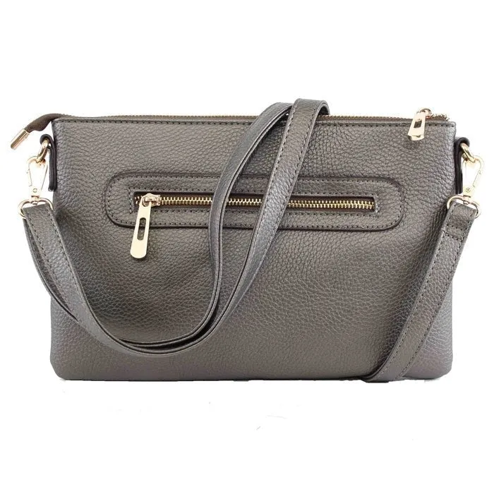 8623 N8263 Ellen Three Compartment Wristlet Fashion Clutch/Crossbody