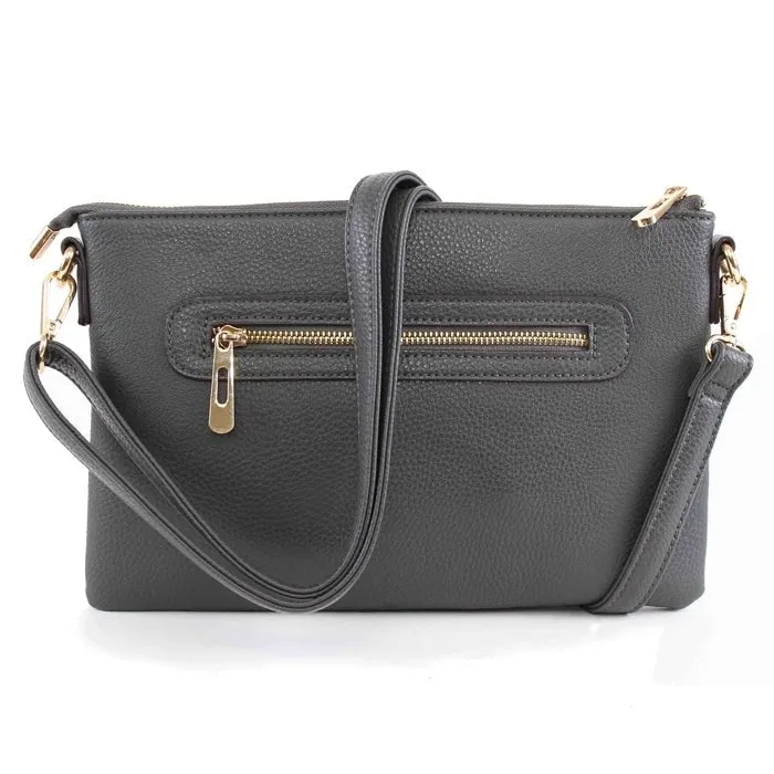 8623 N8263 Ellen Three Compartment Wristlet Fashion Clutch/Crossbody