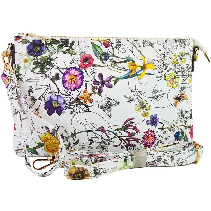 8623 N8263 Ellen Three Compartment Wristlet Fashion Clutch/Crossbody