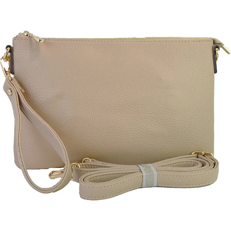 8623 N8263 Ellen Three Compartment Wristlet Fashion Clutch/Crossbody