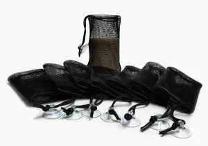 8pcs Soap Saver Pouch for Shower - Bamboo Charcoal Infused Soap Mesh Bag. Soap on a Rope.