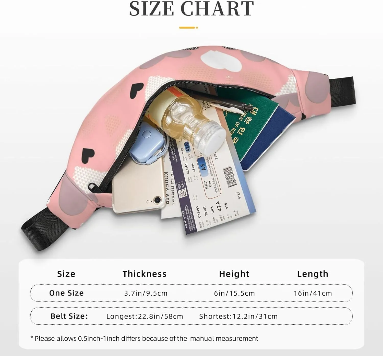 Abstract Love Chart Fashion Crossbody Appearance High capacity outdoor with Adjustable Comfortable Work Leisure Versatile