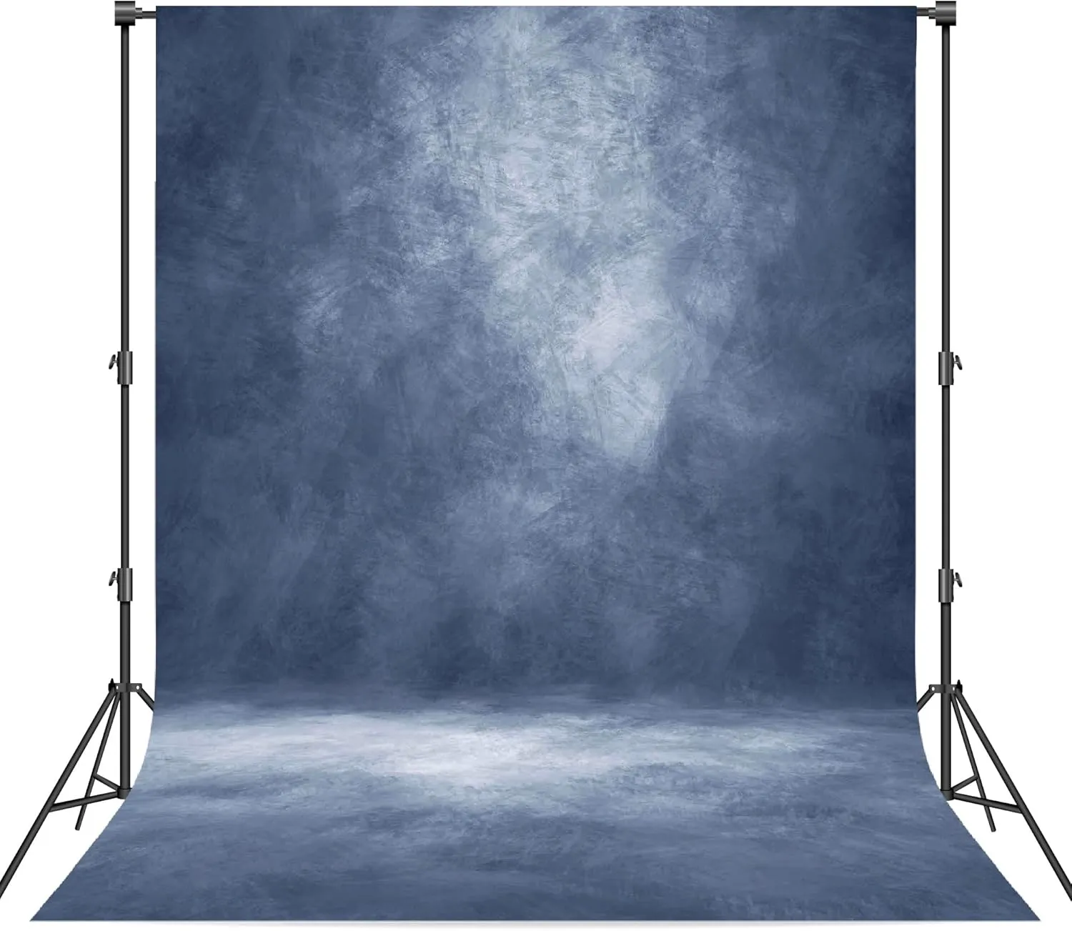 Abstract Professional Photography Backdrop for Portrait Photo Props Booth Background Photoshoot Studio with Ployester Fabric Roller Pocket on Top (8x10ft,Blue)