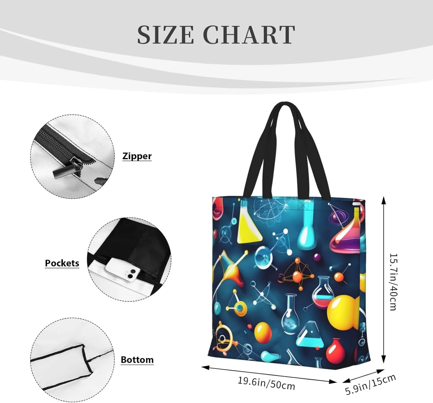 Adorable Schnauzer Print Fashion Tote Bag,Travel Handbag For Women, Hobo Bags, Work Shoulder Bags Crossbody Bag