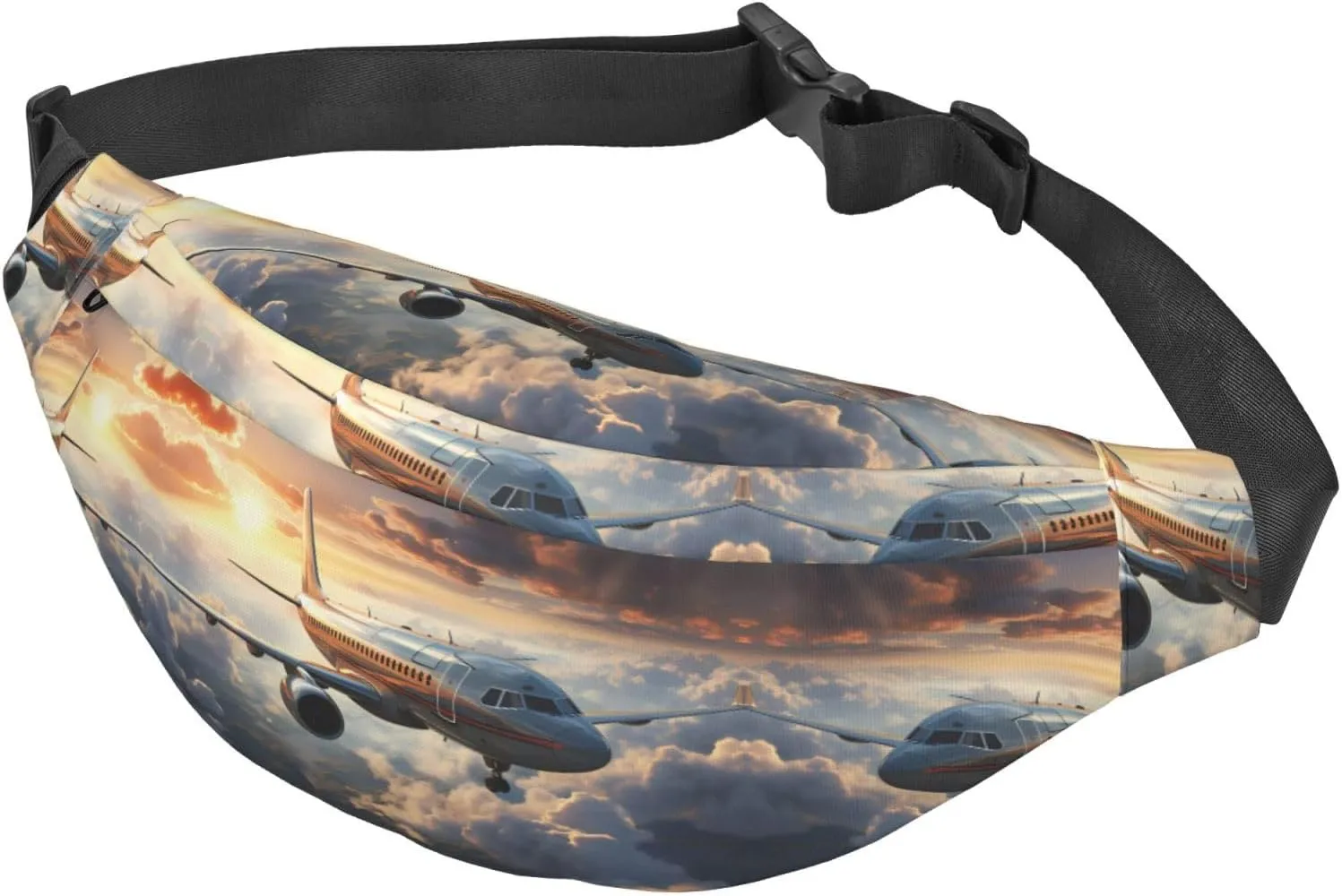 Airplanes are soaring Fashion Crossbody Appearance High capacity outdoor with Adjustable Comfortable Work Leisure Versatile