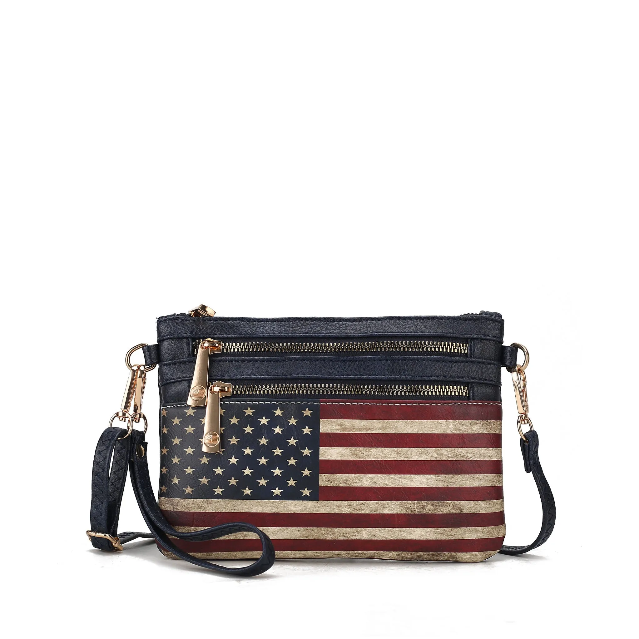 Alisson Printed Flag Crossbody Bag
