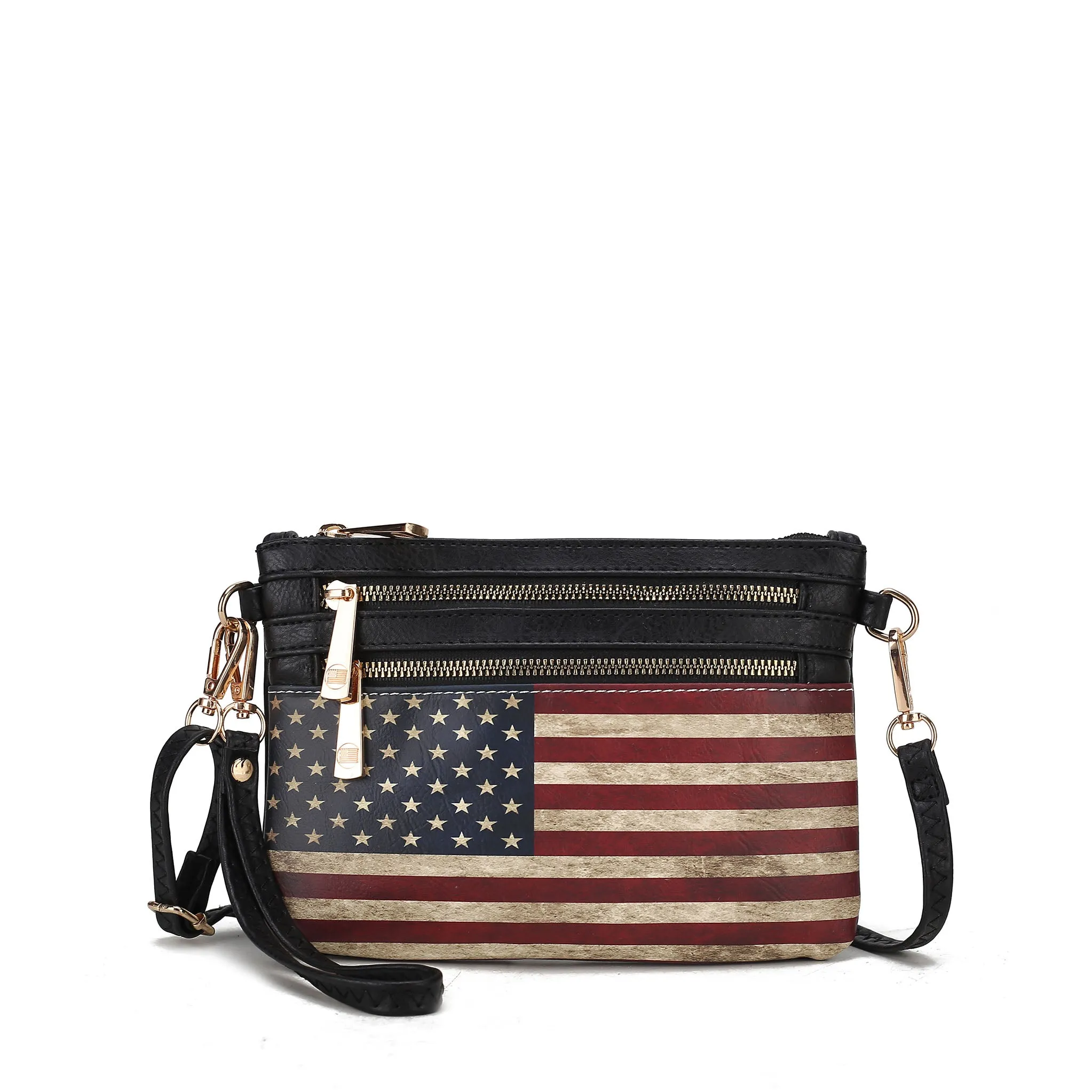 Alisson Printed Flag Crossbody Bag
