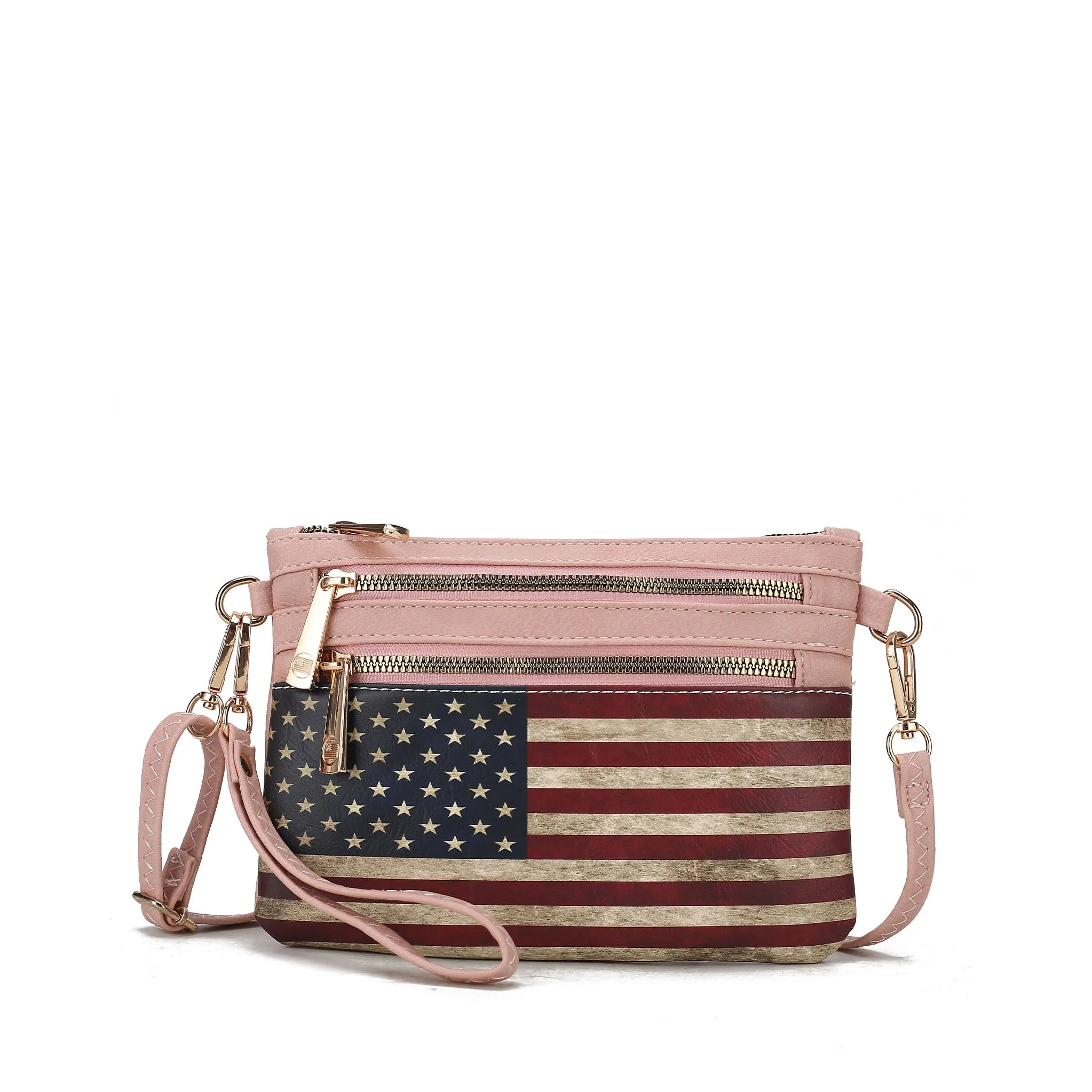 Alisson Printed Flag Crossbody Bag