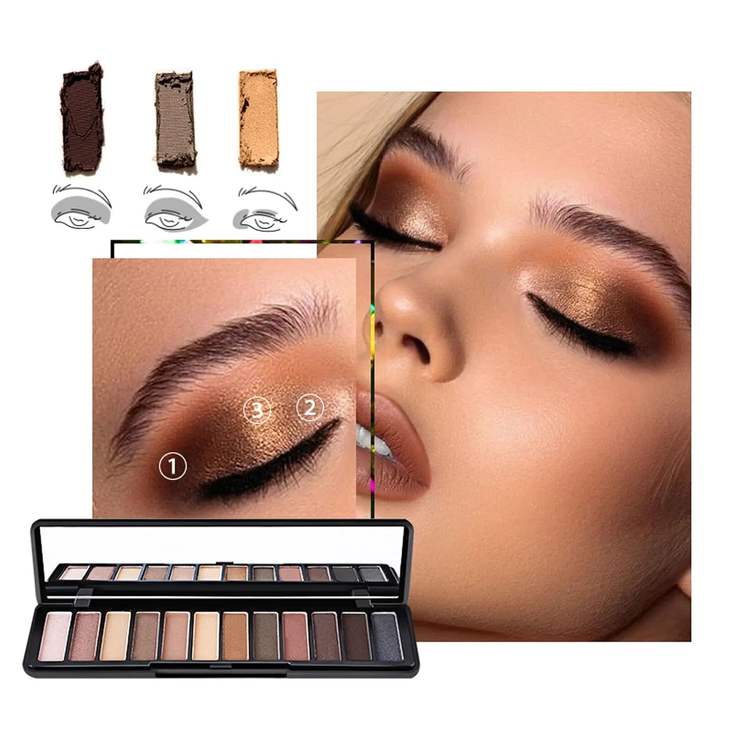 All-in-One Makeup Kit Gift Set, Makeup Kit for Women Full Kit, Makeup Gift Set Include Eyeshadow Palette Lipstick Concealer Blush Mascara Foundation Face Powder, Great Gift Choice(24 PCS)