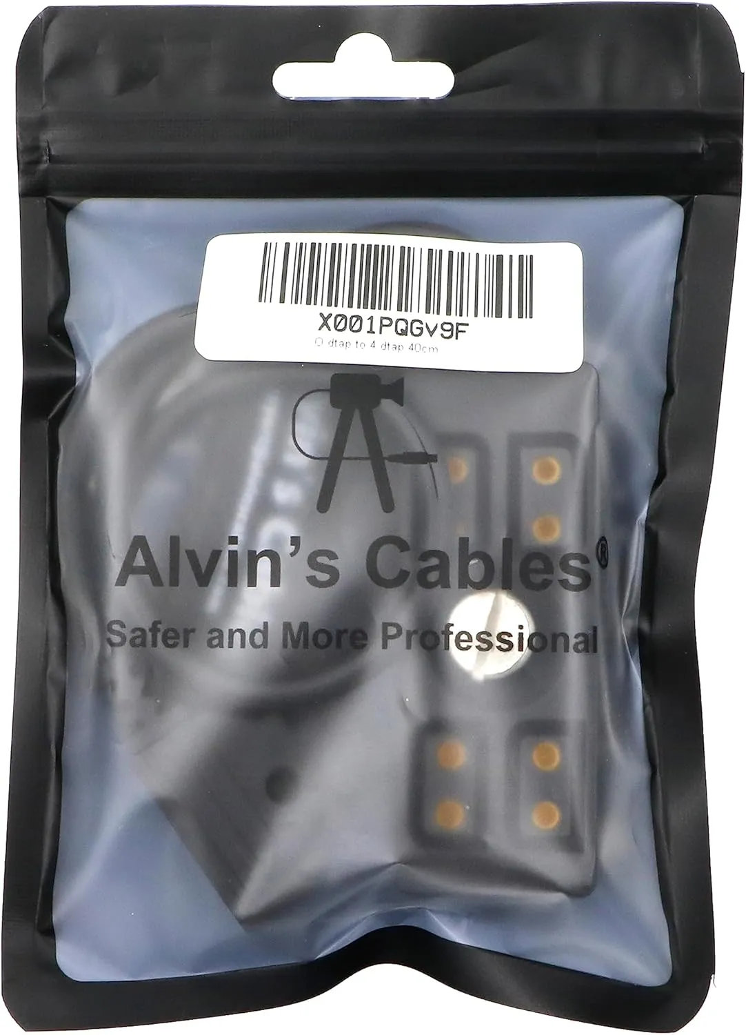 Alvin's Cables D-tap Splitter Cable Dtap Male to 4 Port D Tap Female Splitter Hub Power Cable for ARRI RED Teradek SmallHD SmallRig V-Mount|Gold-Mount Battery 40cm/15.7in