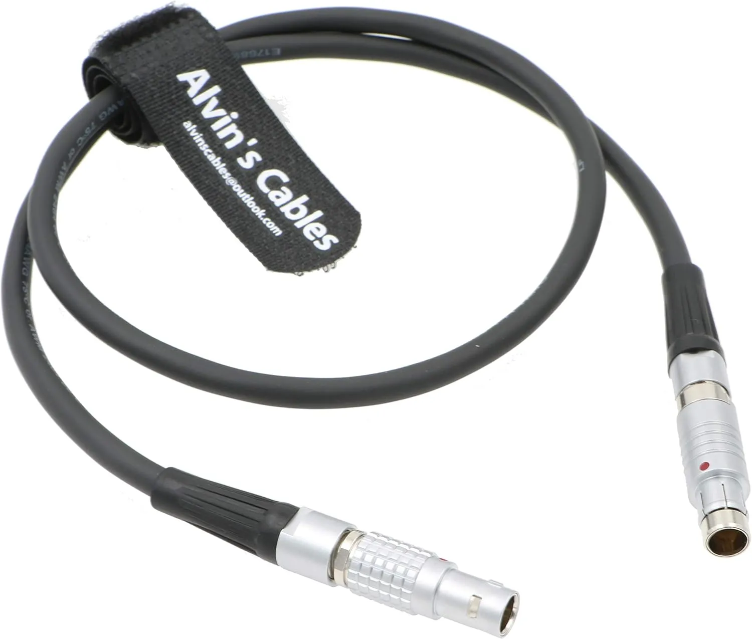 Alvin's Cables Fischer 3 Pin Male to 2 Pin Male Power Cable for ARRI Alexa Camera to Teradek SmallHD Monitor 60cm|23.6inches
