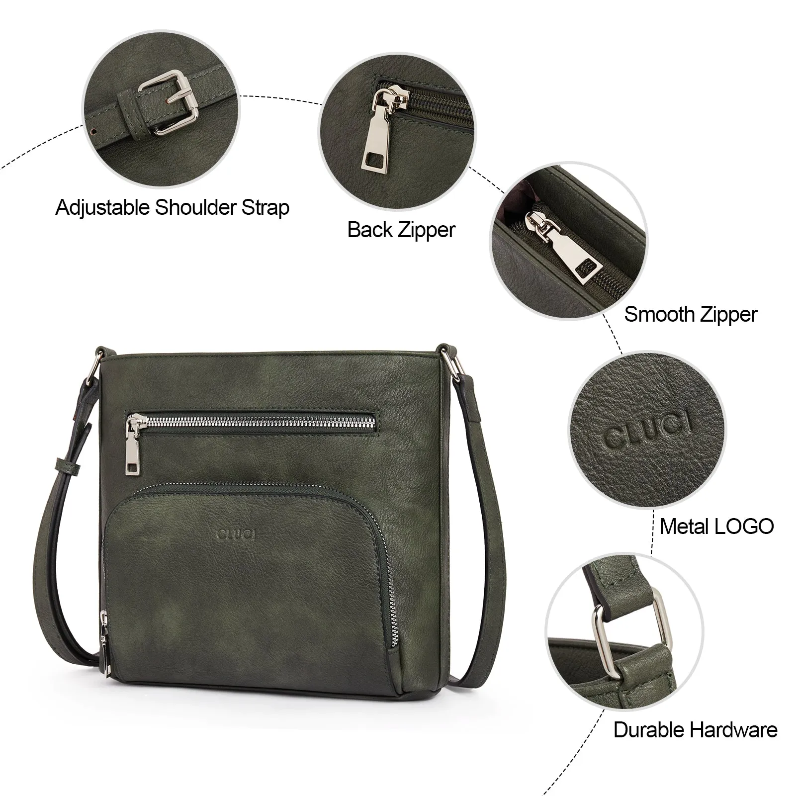 Amos Vintage Patchwork Crossbody Bag