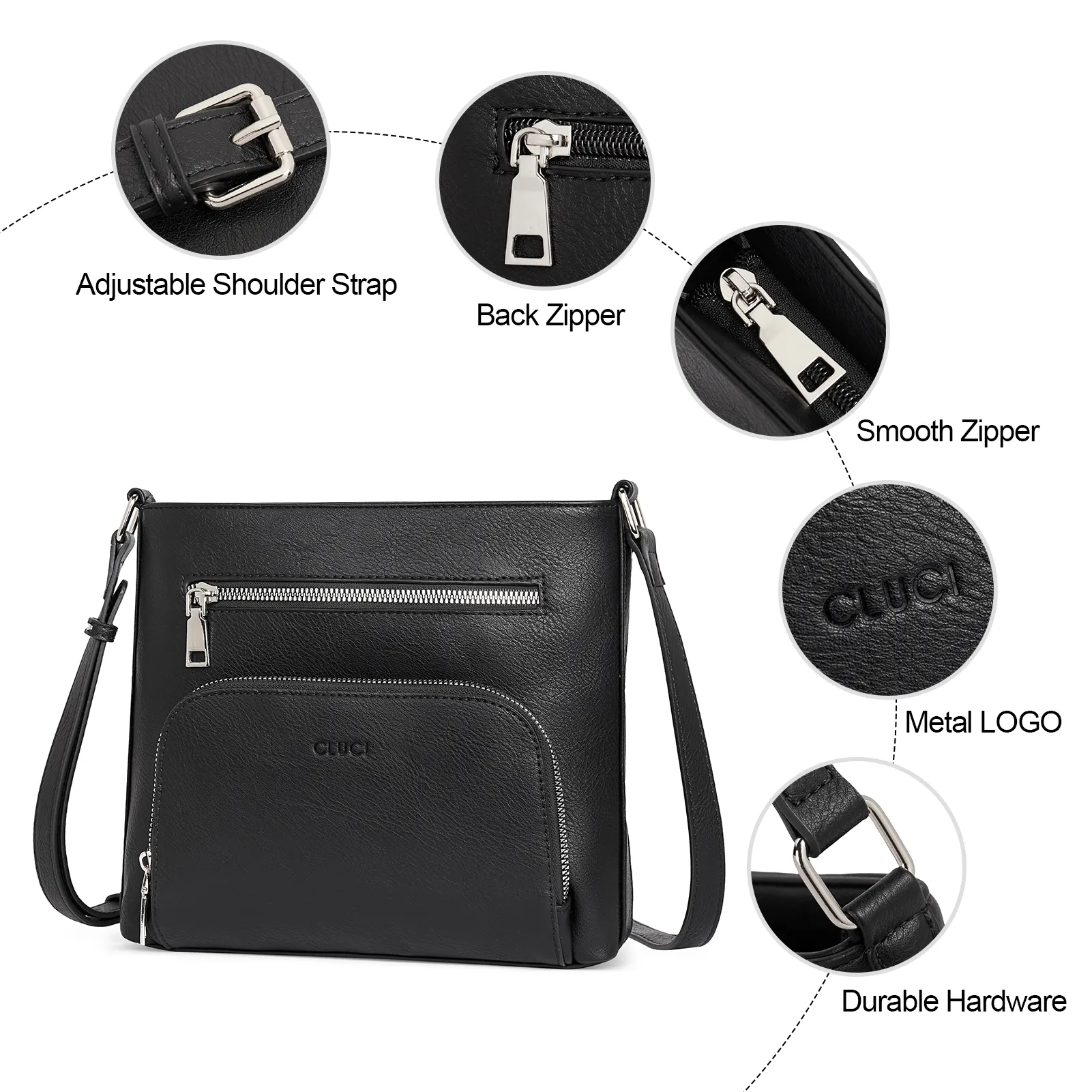 Amos Vintage Patchwork Crossbody Bag