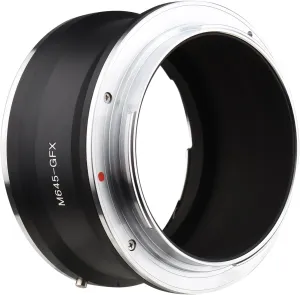 Andoer M645-GFX Camera Lens Adapter Replacement for Mamiya 645 Lens to Fujifilm G Mount GFX100 GFX50S GFX50R GFX100S Cameras
