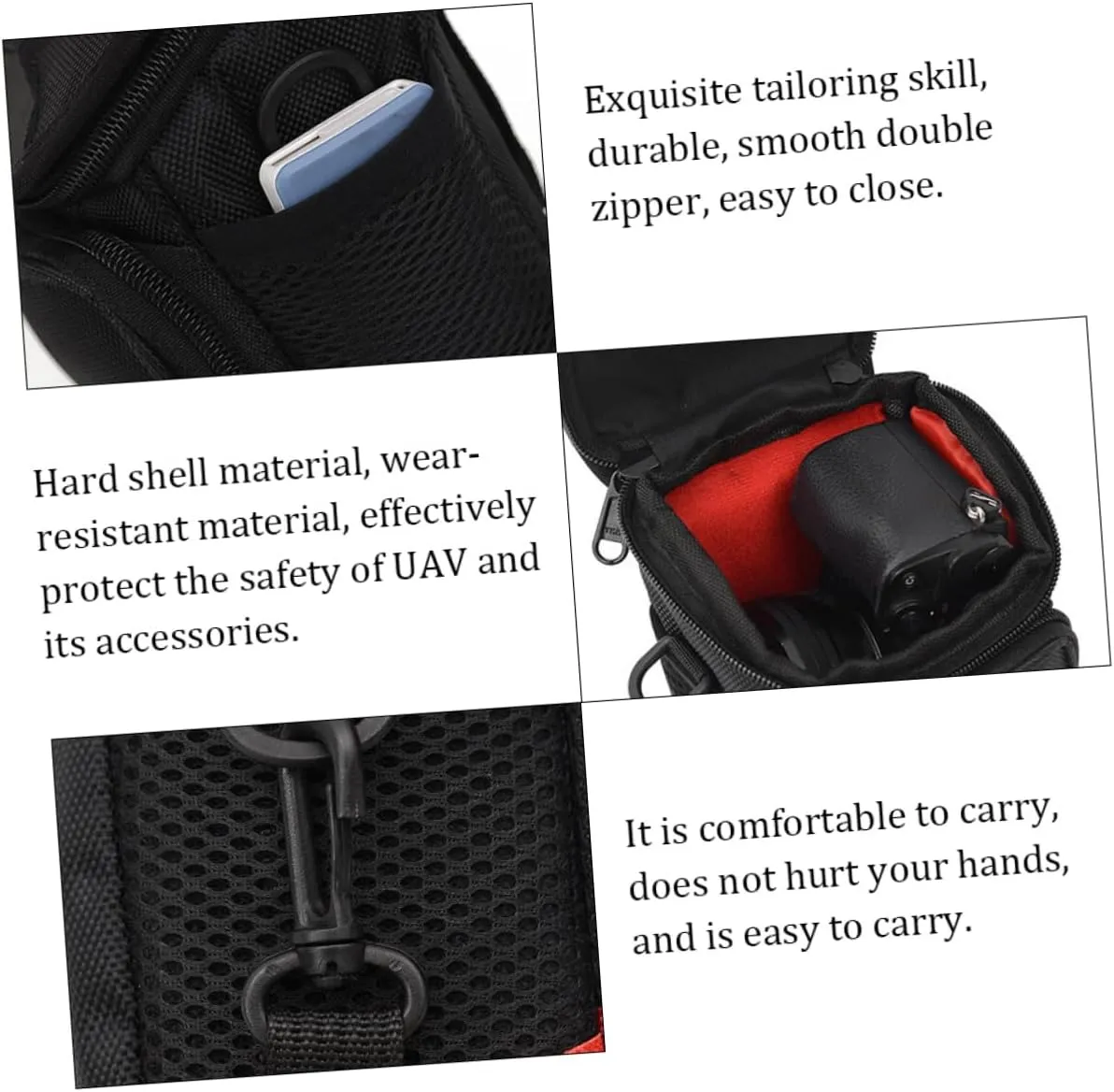 Angoily Camera Storage Pouch Digital Camera Carrying Bag Durable Shock Accessory for and for Outdoor Travel