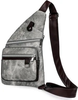 Anti Theft Travel Bag - Side Crossbody Sling Backpack for Women & Men - Waterproof & Theft Proof