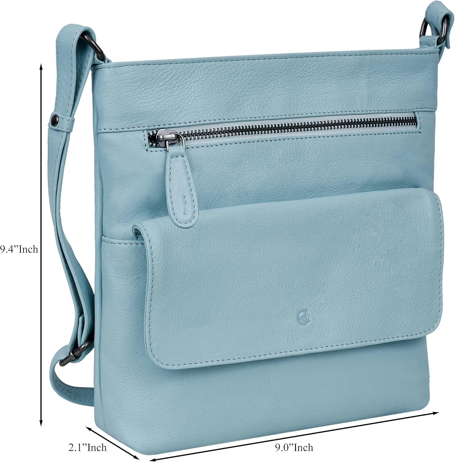 ANTONIO VALERIA Christmas Gift Piper Leather Crossbody Bag