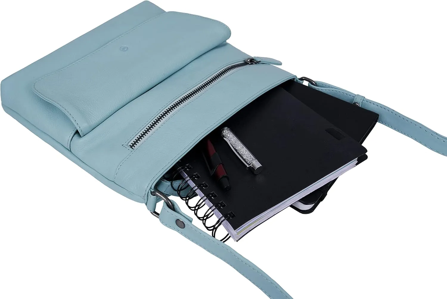 ANTONIO VALERIA Christmas Gift Piper Leather Crossbody Bag