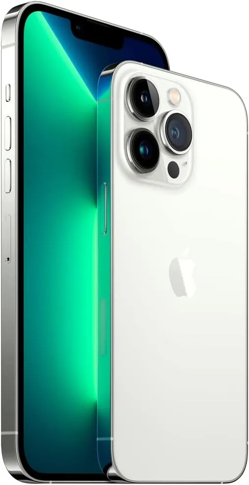 Apple iPhone 13 Pro Max, 128GB, Silver - AT&T (Renewed)