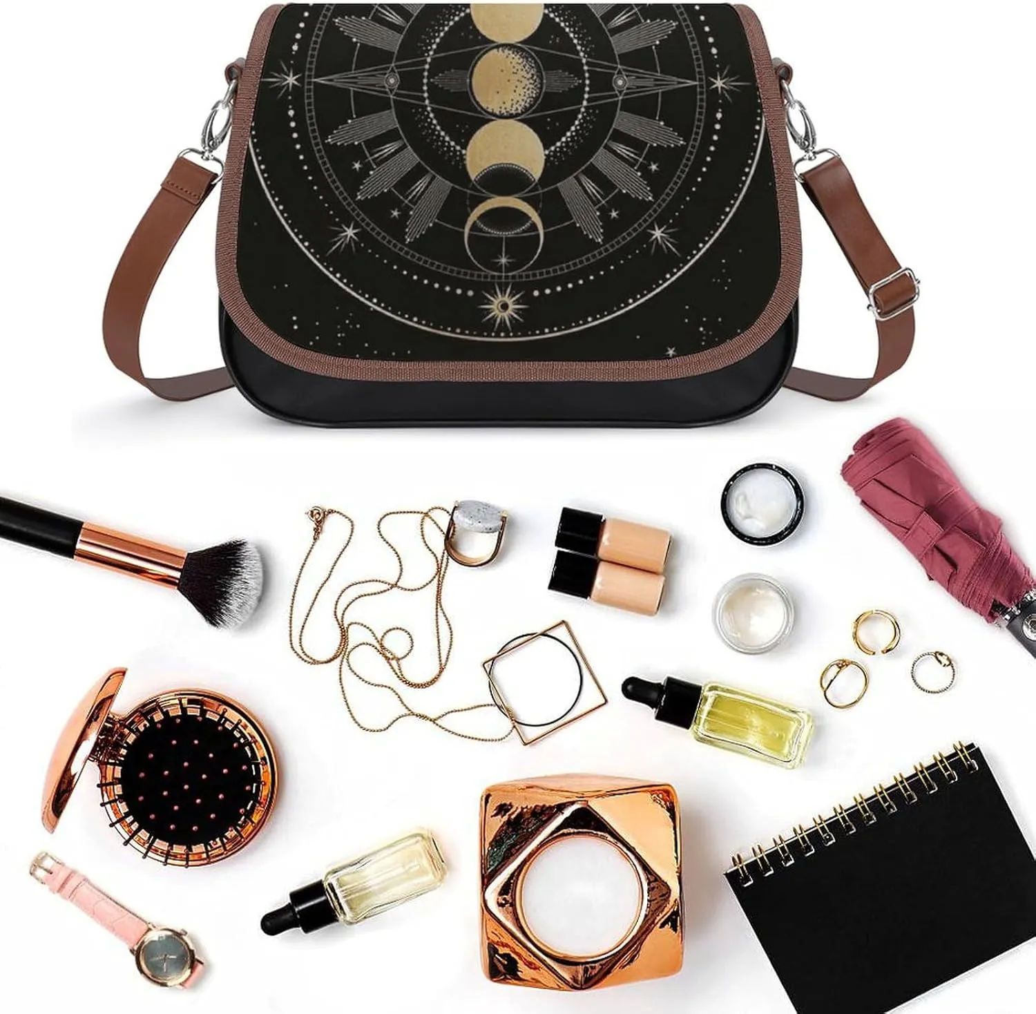 Army Classic Camouflage Pattern Fashionable And Exquisite Shoulder Bag, Convenient Leather Crossbody Bag for Going Out