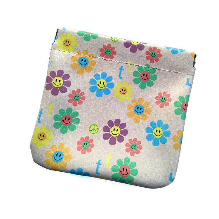 Automatic Closed Storage Portable Data Cable Cosmetic Bags