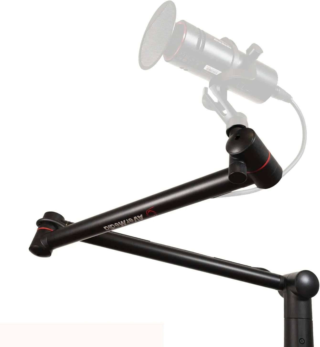 AVerMedia BA311 Live Streamer Arm, Fully Adjustable Boom Arm and Microphone Stand Suitable for 1/4 Inch or 5/8 Inch Mounting Options, for Content Creating, Podcasting and Streaming
