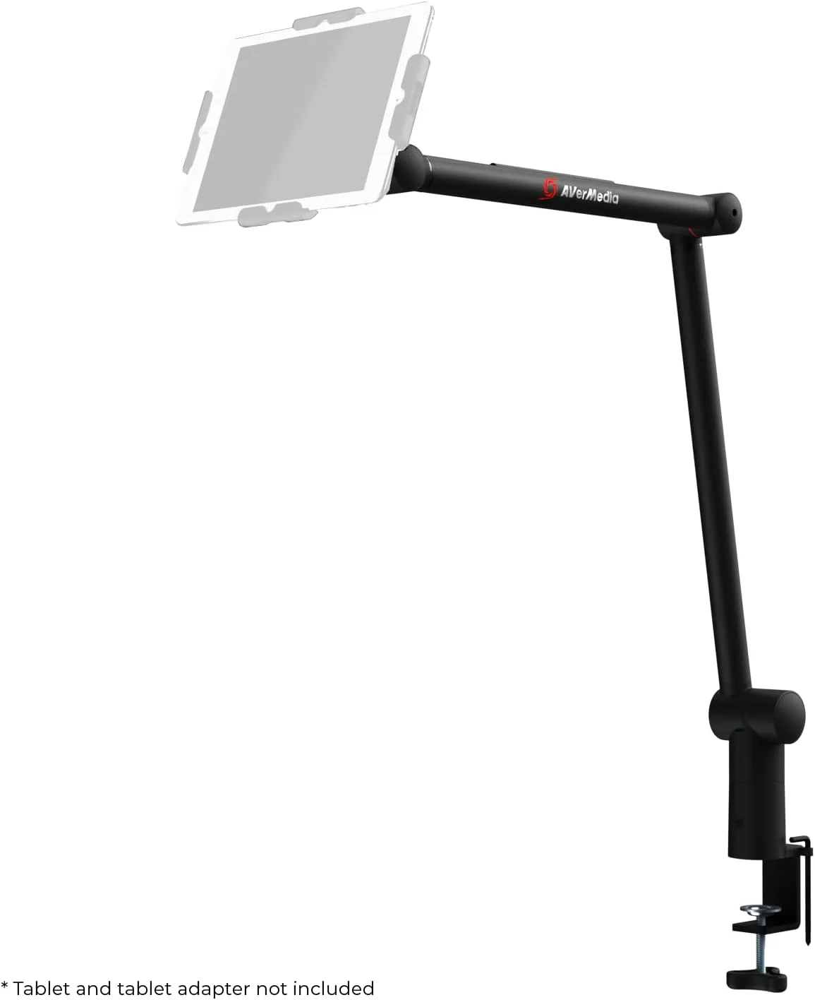 AVerMedia BA311 Live Streamer Arm, Fully Adjustable Boom Arm and Microphone Stand Suitable for 1/4 Inch or 5/8 Inch Mounting Options, for Content Creating, Podcasting and Streaming