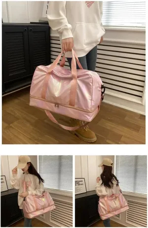 Axcone Fashionable and minimalist large capacity sports travel handbag, shoulder bag, crossbody bag, suitable for fitness, yoga, and travel