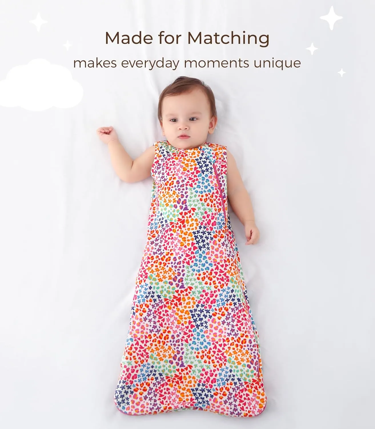 Baby Sleep Sack Soft Wearable Blanket 2-Way Zipper Sleeping Bag for Girls Boys 0-3T, Viscose Made from Bamboo