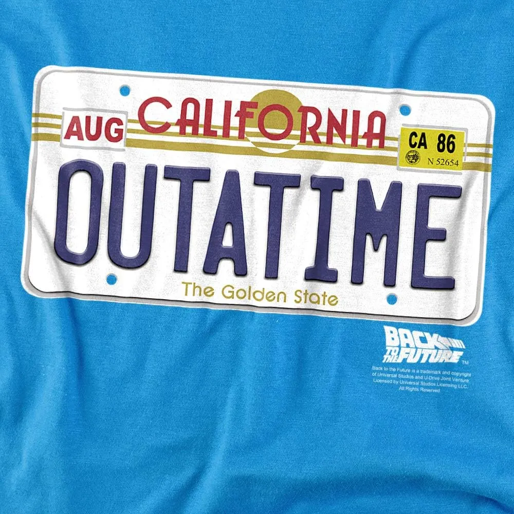 Back to The Future Outatime Plate Unisex Adult T Shirt
