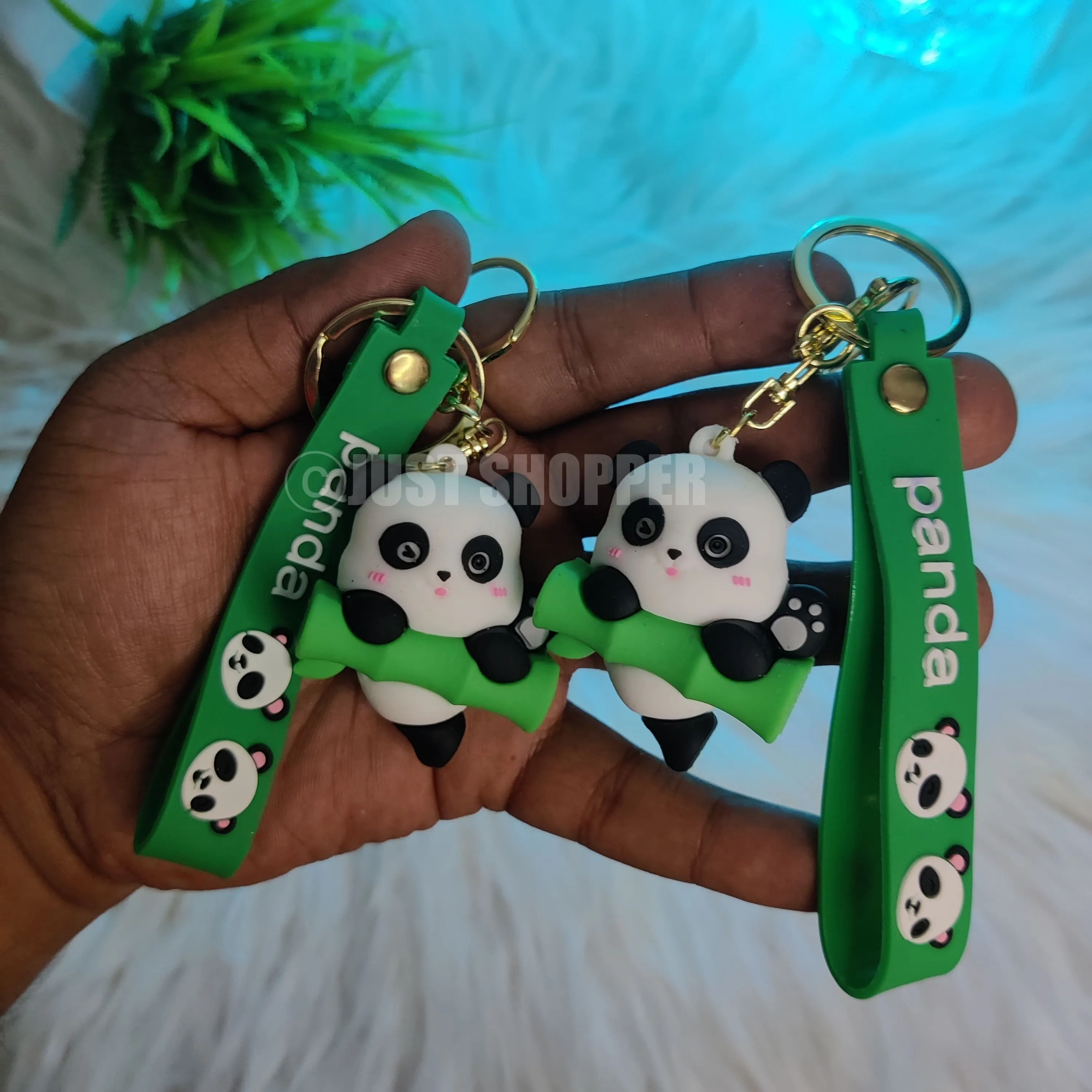 Bamboo Panda Keychain