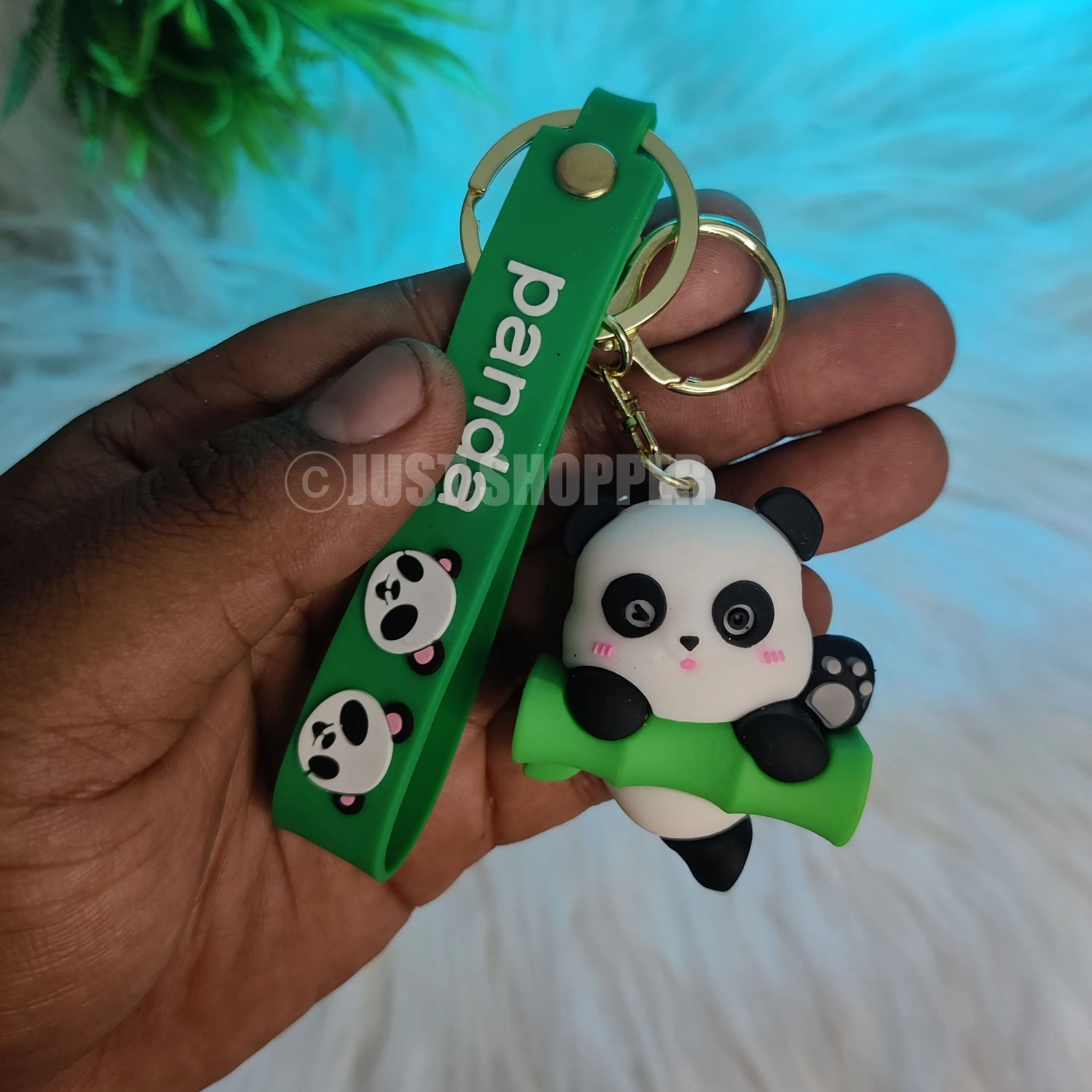 Bamboo Panda Keychain