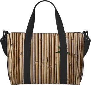 Bamboo Raft Carry on Luggage Travel Bag Travel Bag for Women Men Large Duffle Bag for Travel Bag for Travel, Business Trips, Work, Gym