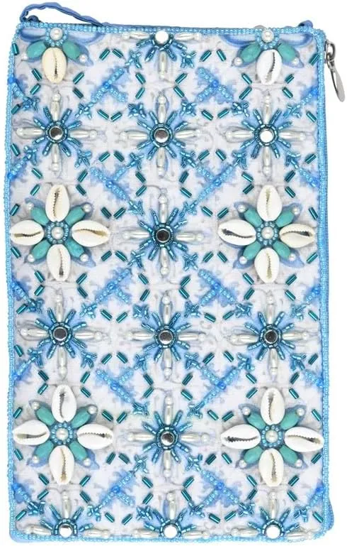 Bamboo Trading Club Bag Caribbean Cowrie, Blue