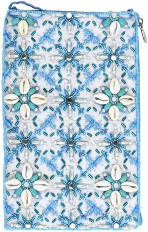 Bamboo Trading Club Bag Caribbean Cowrie, Blue
