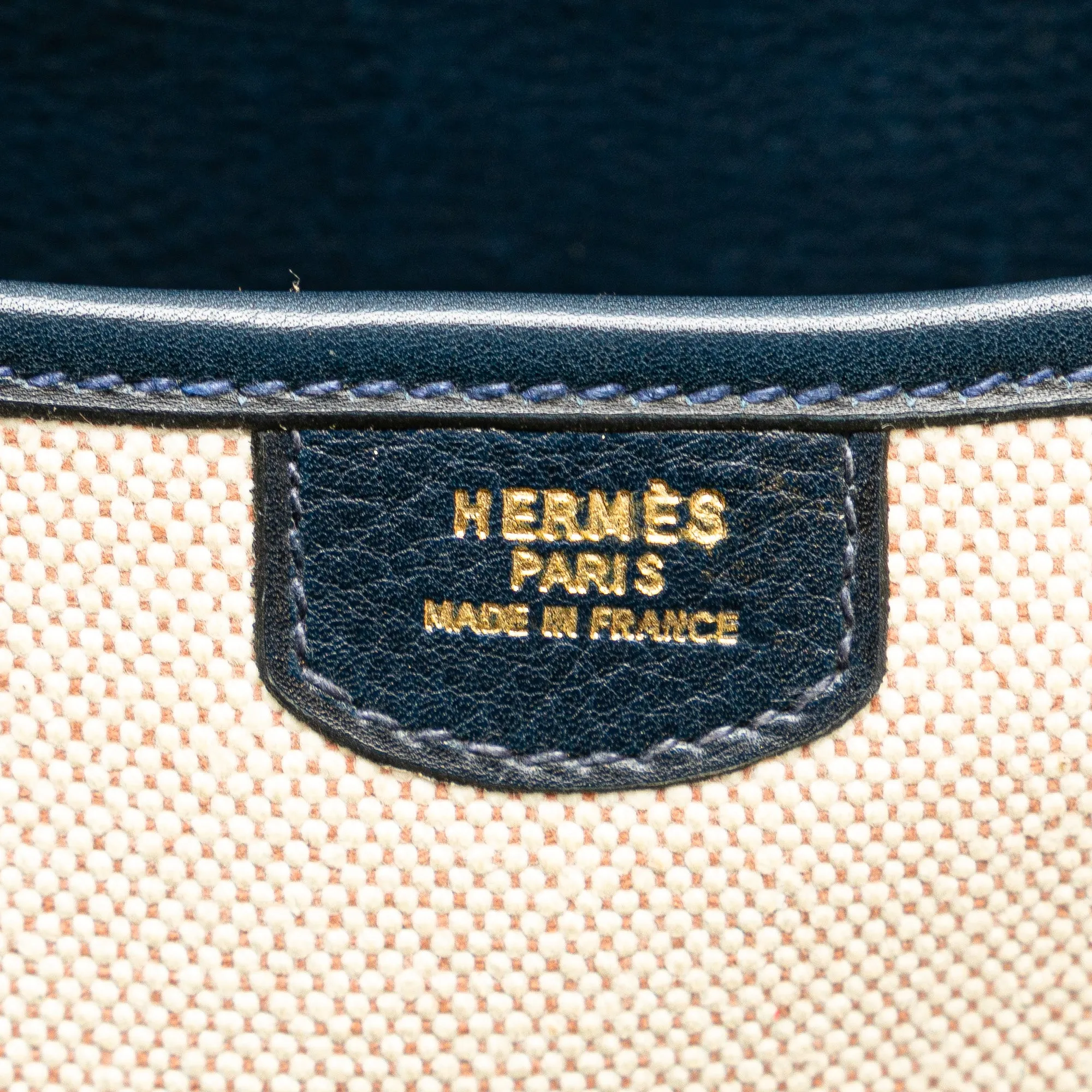 Beige Hermès Canvas Balle de Golf Crossbody