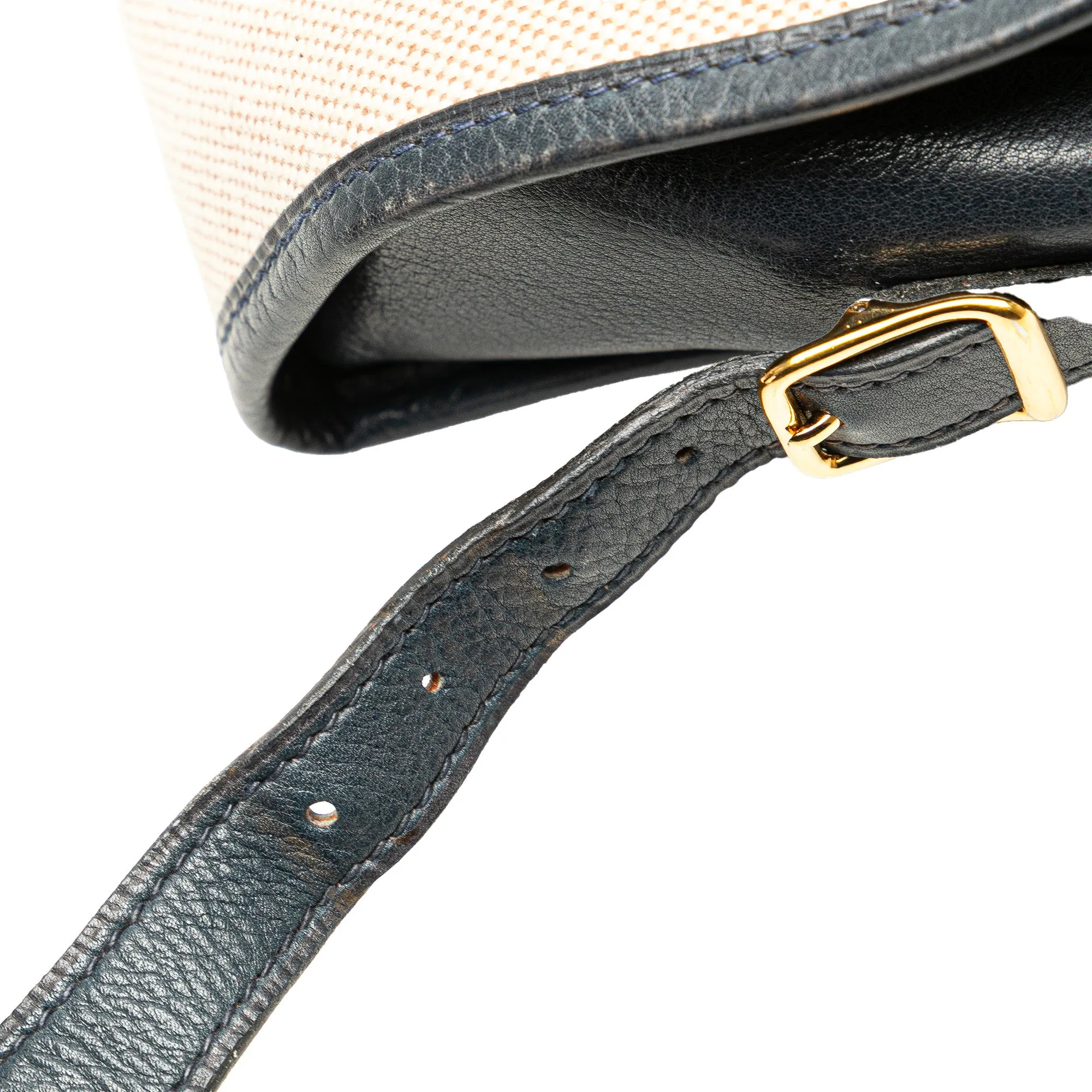 Beige Hermès Canvas Balle de Golf Crossbody