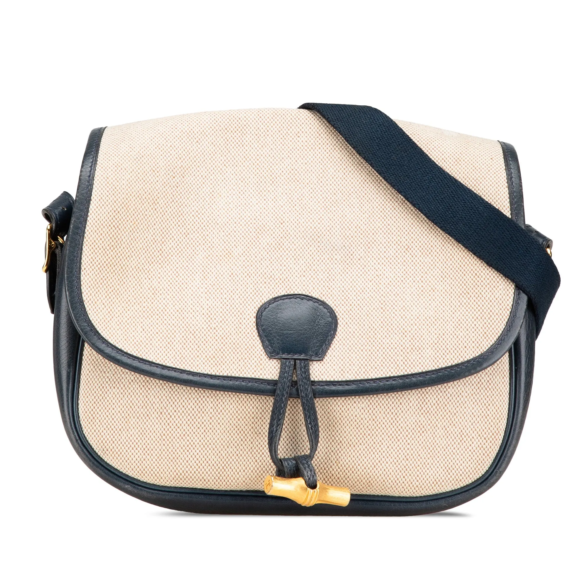 Beige Hermès Canvas Balle de Golf Crossbody