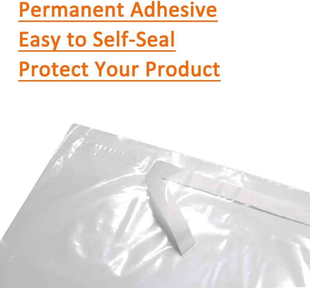 Belinlen 100 Count 18x24 Inch Self Seal Clear Poly Bags with Suffocation Warning for Packaging, Shipping & FBA with Permanent Adhesive (1.5mil)