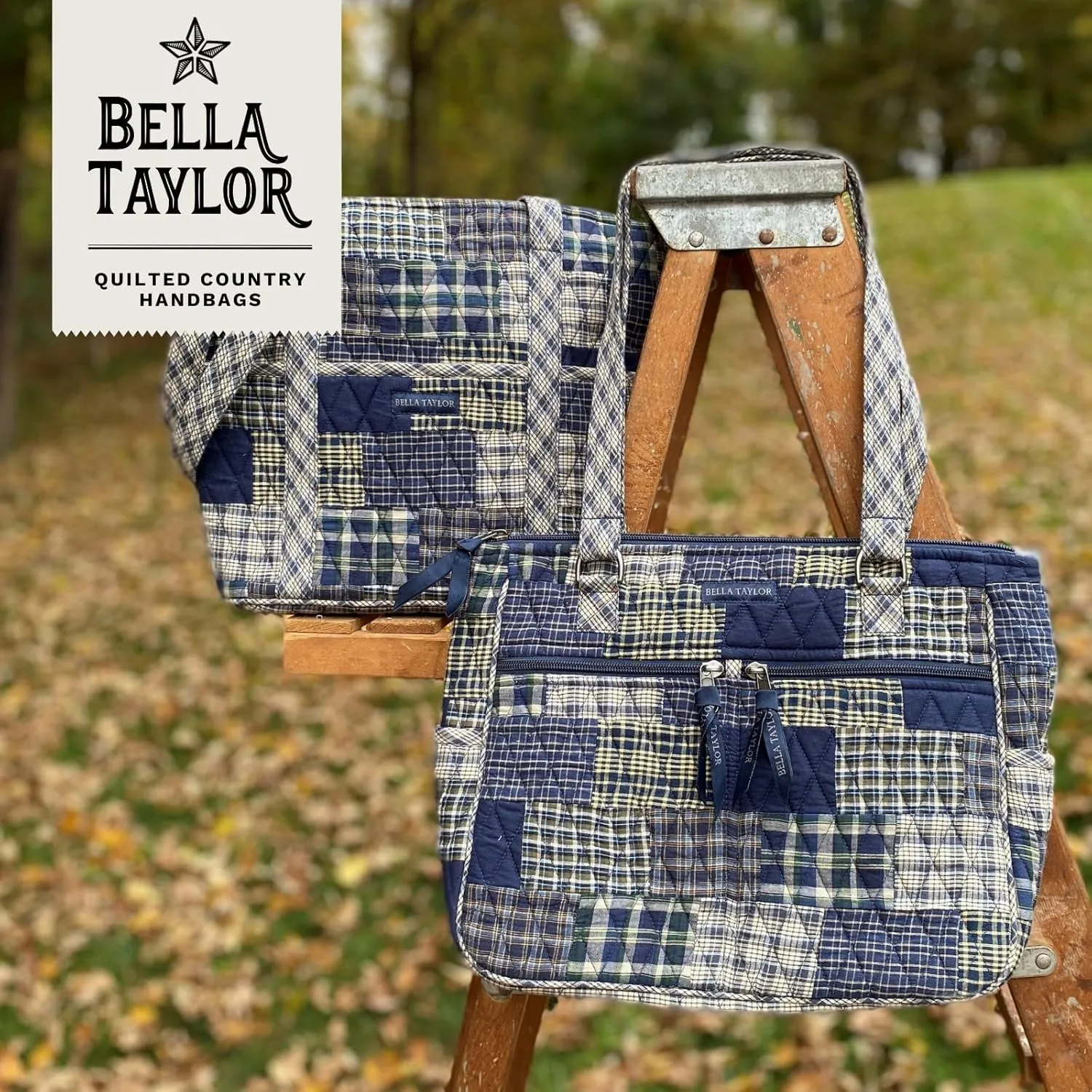 Bella Taylor Claire Crossbody Shoulder Bag, Multicompartment Purse for Women