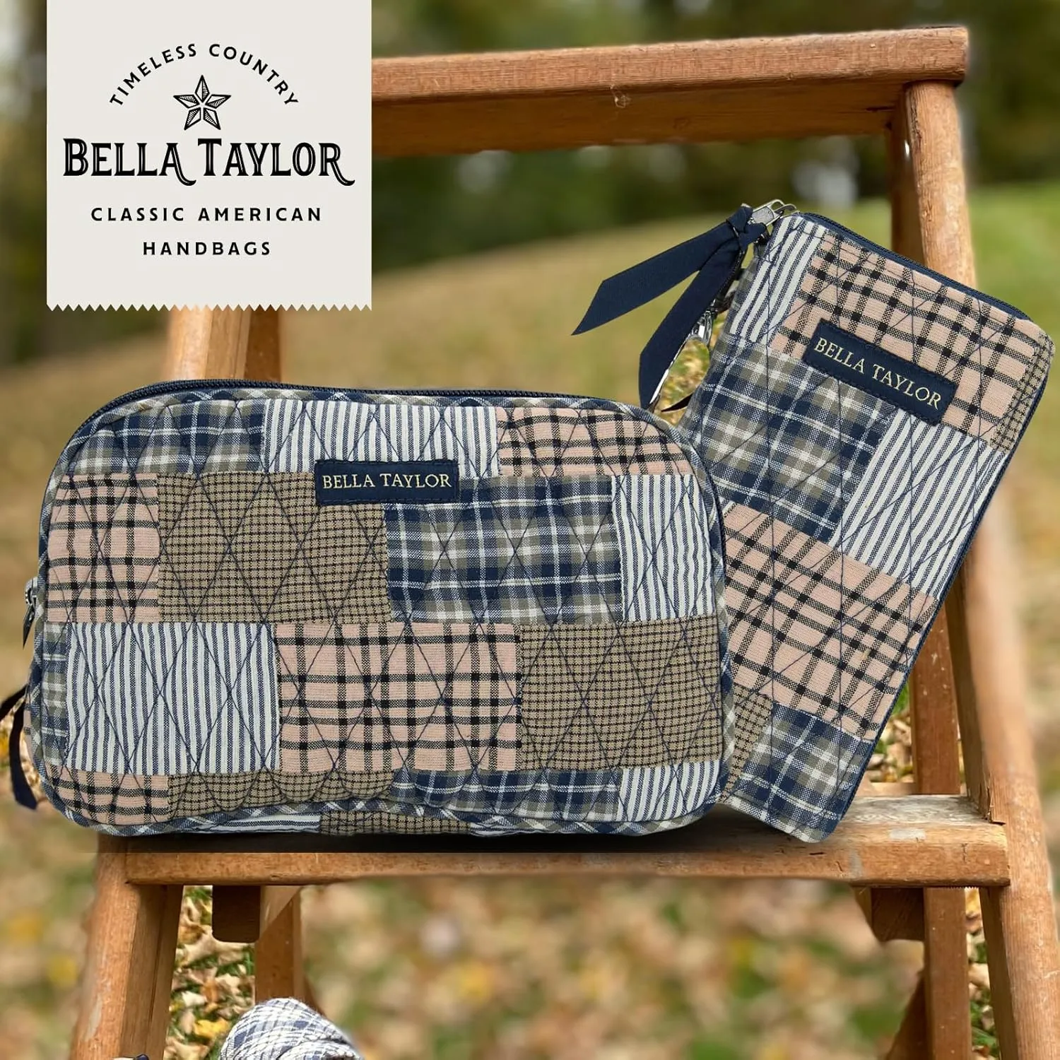 Bella Taylor Essentials Crossbody Purse with Built In Wallet