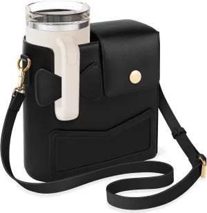 belle&birdie Crossbody Bag for Stanley Cup Purse, Outdoor Portable Water Bottle Holder with Adjustable Shoulder Strap