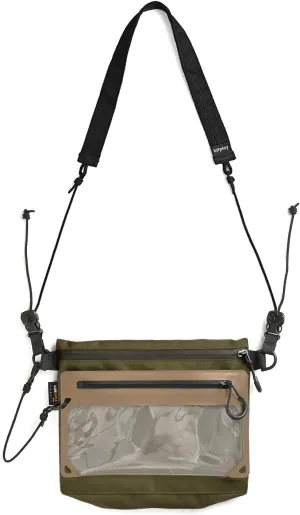 bitplay AquaSeal 02 Waterproof/Water-Repellent Bag, Green - Sacoche Crossbody Shoulder Bag with Adjustable Strap