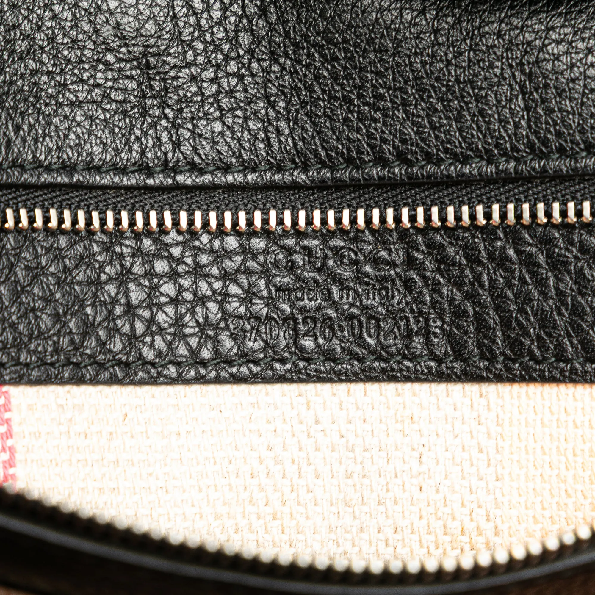 Black Gucci Medium Leather Bamboo Daily Crossbody