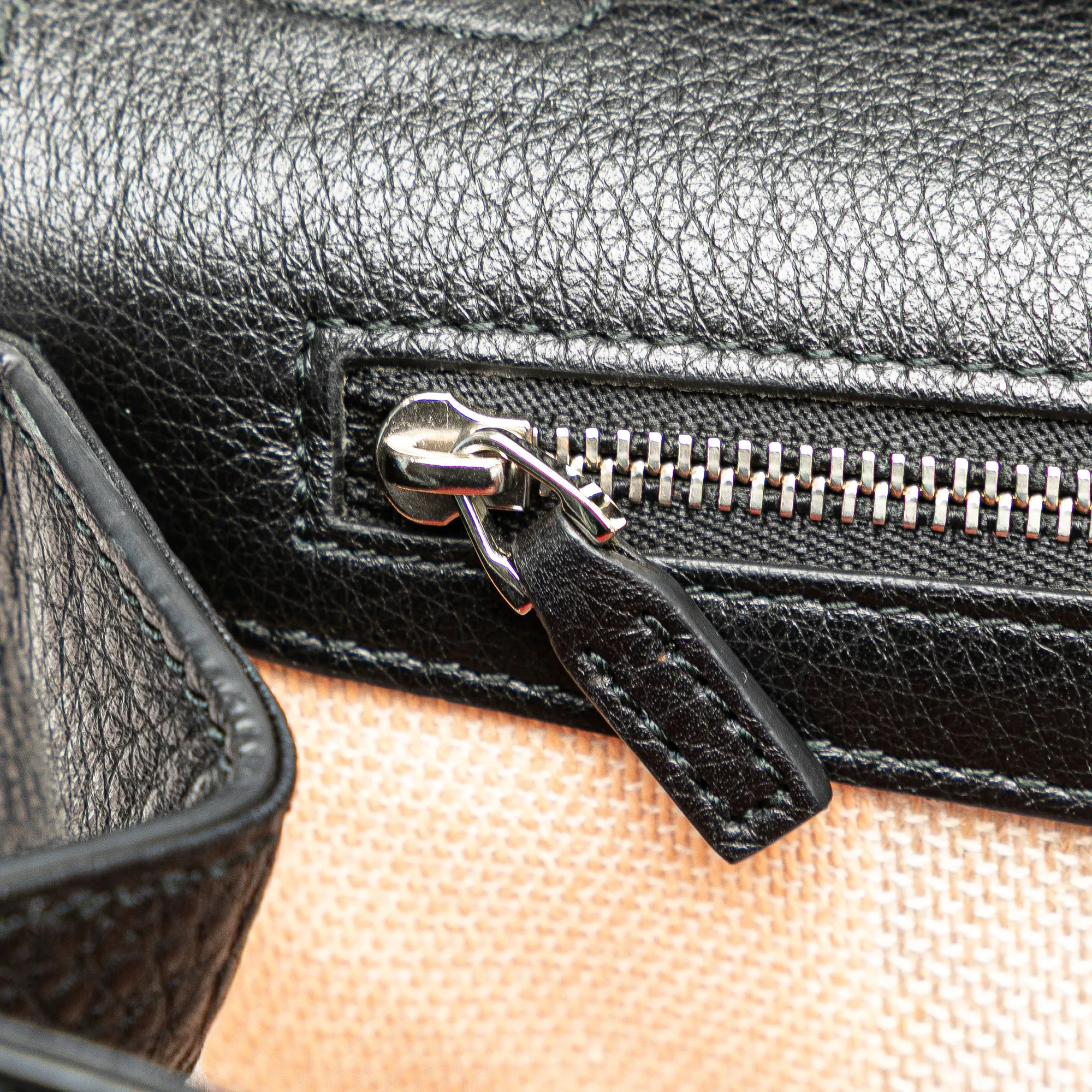 Black Gucci Medium Leather Bamboo Daily Crossbody