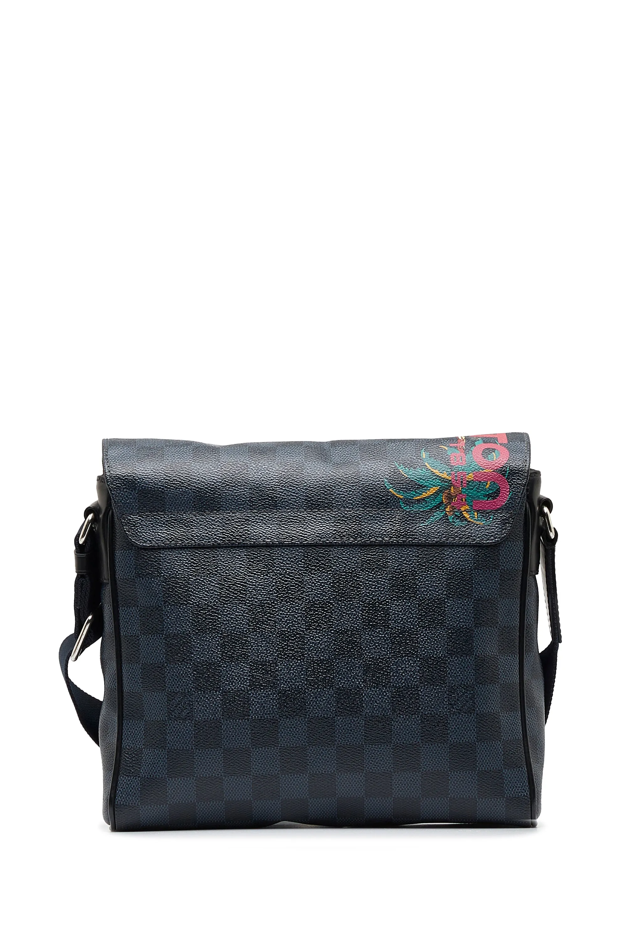Black Louis Vuitton Damier Cobalt Jungle District Messenger PM Crossbody Bag